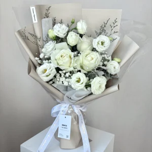 ช่อดอกกุหลาบ Royal White - Image 2