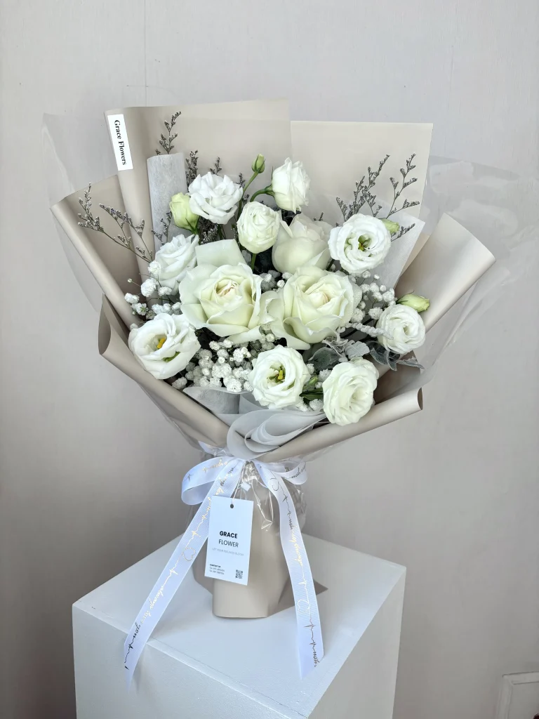 ช่อดอกกุหลาบ Royal White
