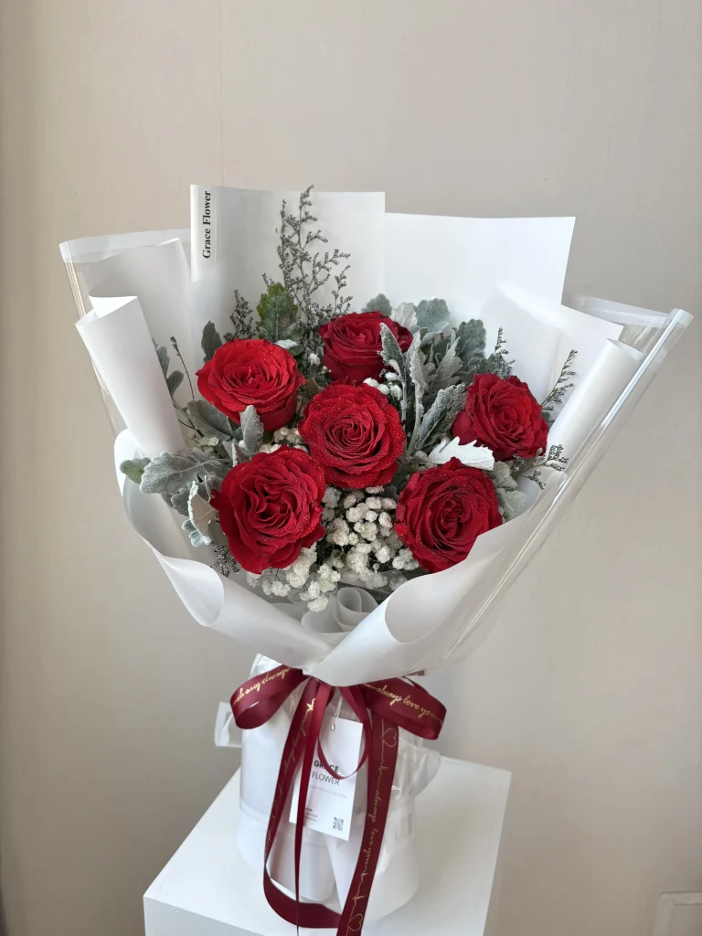 ช่อดอกกุหลาบ Snowy Rose