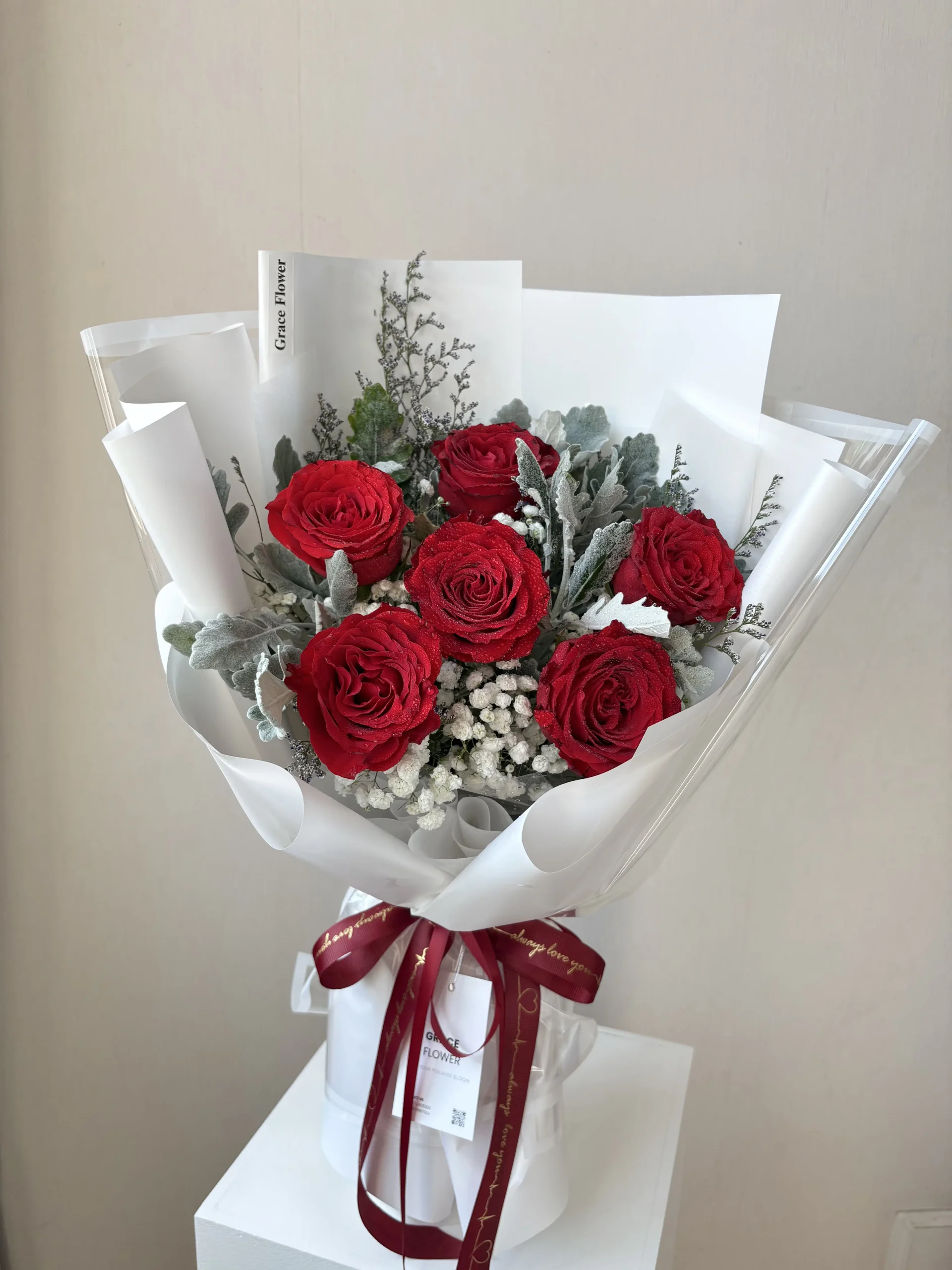 ช่อดอกกุหลาบ Snowy Rose
