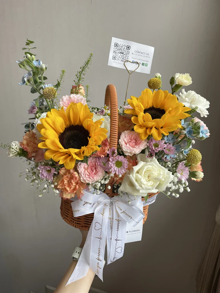 ตะกร้าดอกไม้ Happy Day