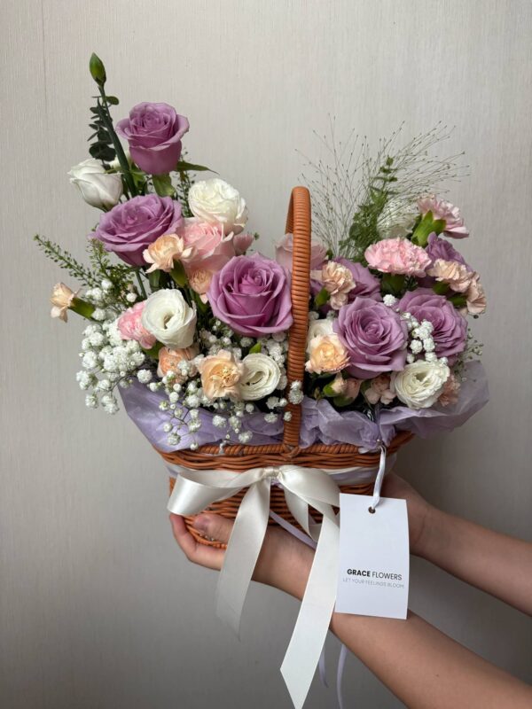 ตะกร้าดอกไม้ Luxe Lavender