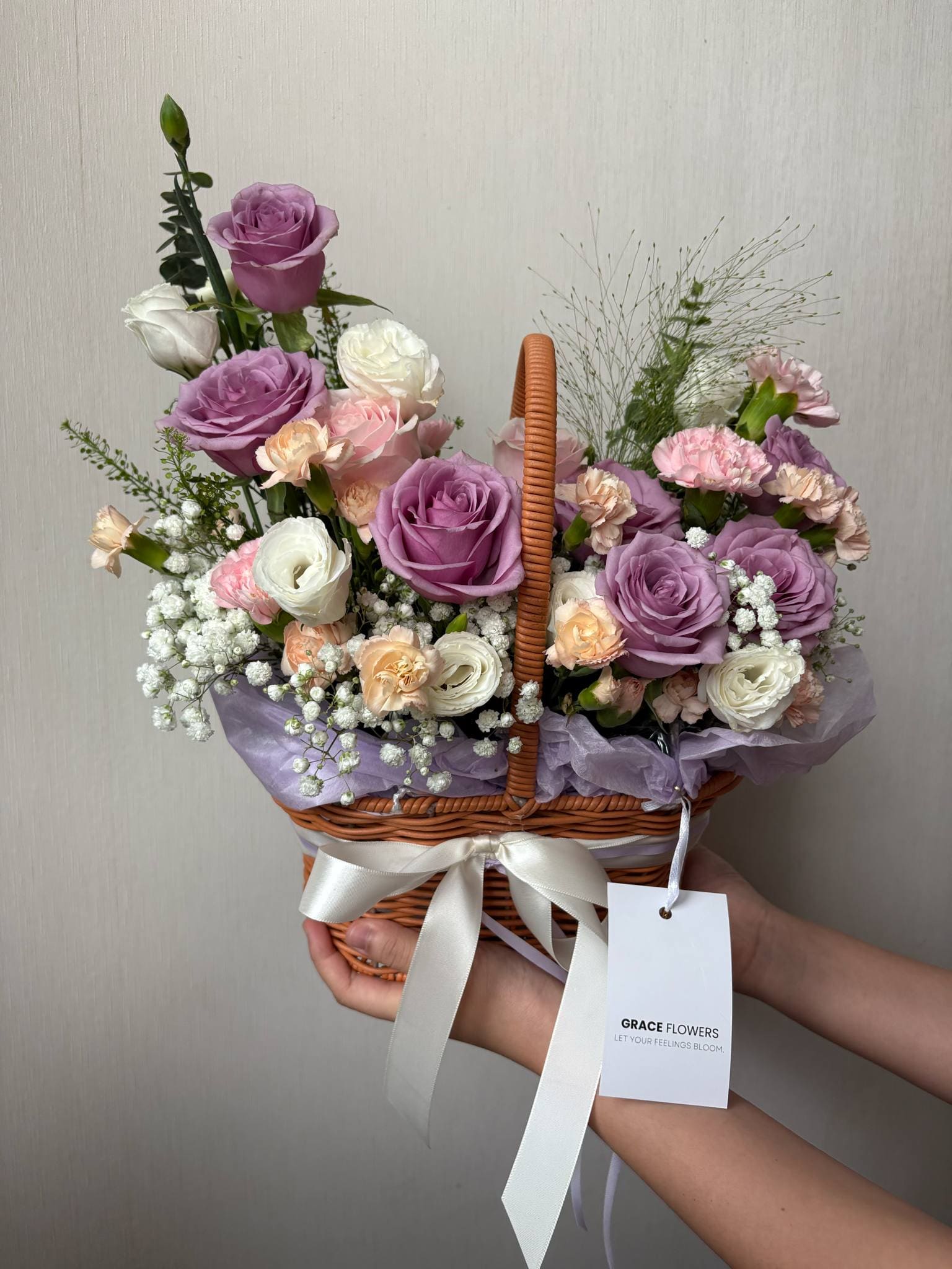 ตะกร้าดอกไม้ Luxe Lavender