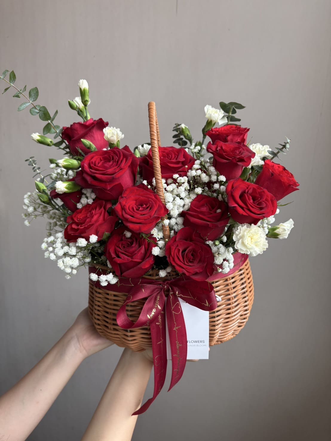 ตะกร้าดอกไม้ Ruby Heart