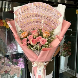 ช่อเงิน All pink - Image 1