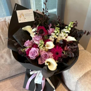 ช่อดอกไม้สด Black Amethyst Bloom - Image 1