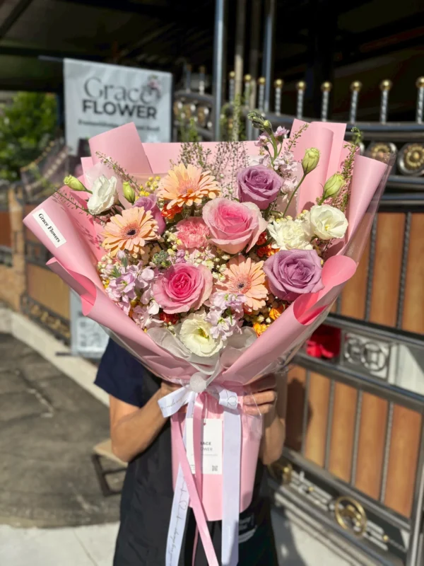 ช่อดอกไม้สด Bloom Bubble Mix
