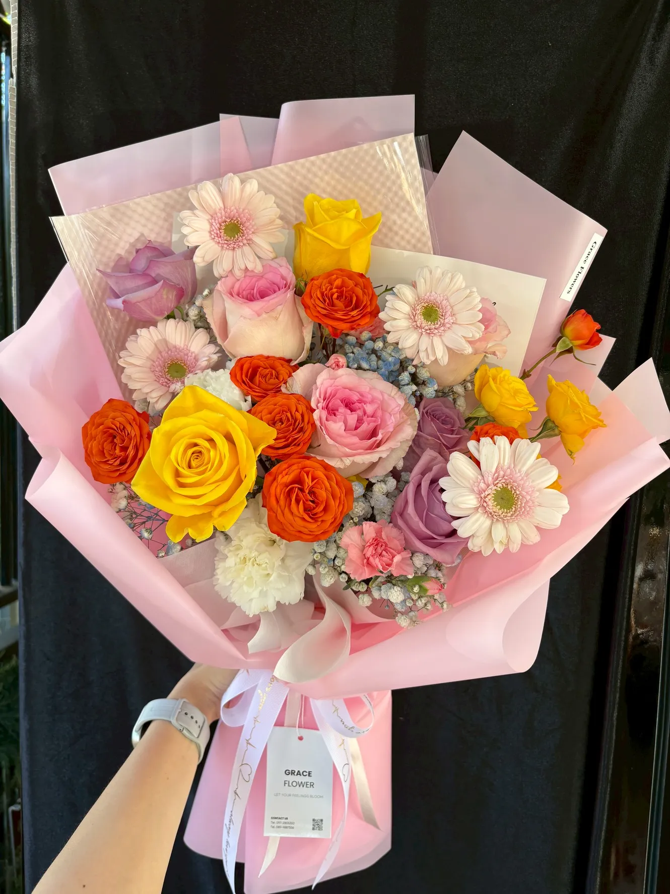 ช่อดอกไม้สด Bloom Sprinkle Rush