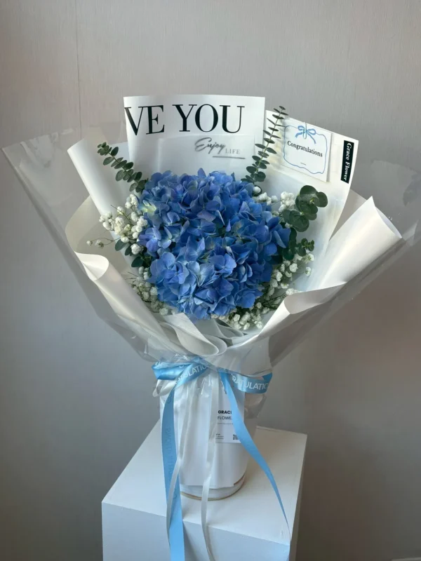 ช่อดอกไม้สด Blue Always