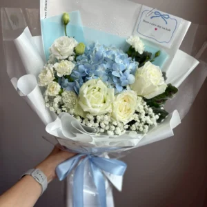 ช่อดอกไม้สด Blue Haven - Image 4