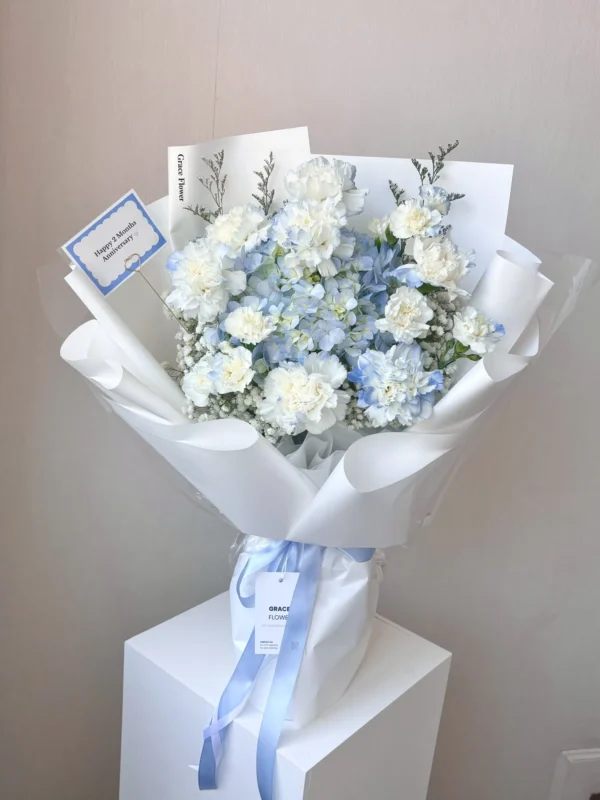 ช่อดอกไม้สด Blue & You
