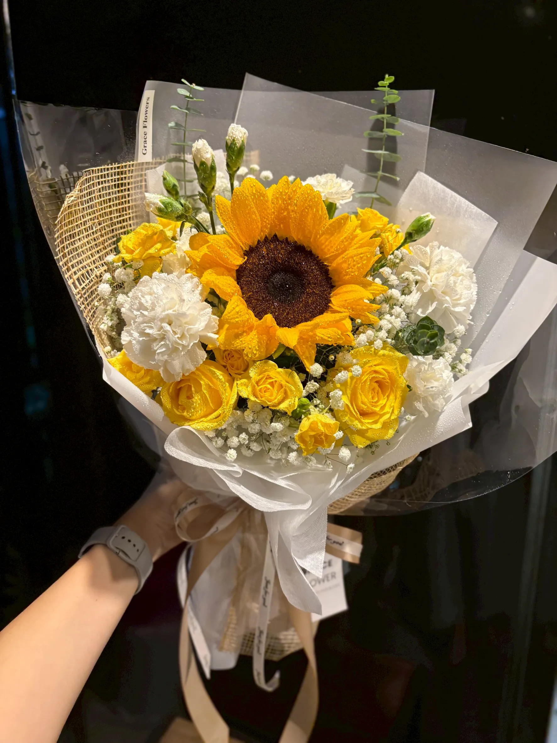 ช่อดอกทานตะวันสด Bright Glow