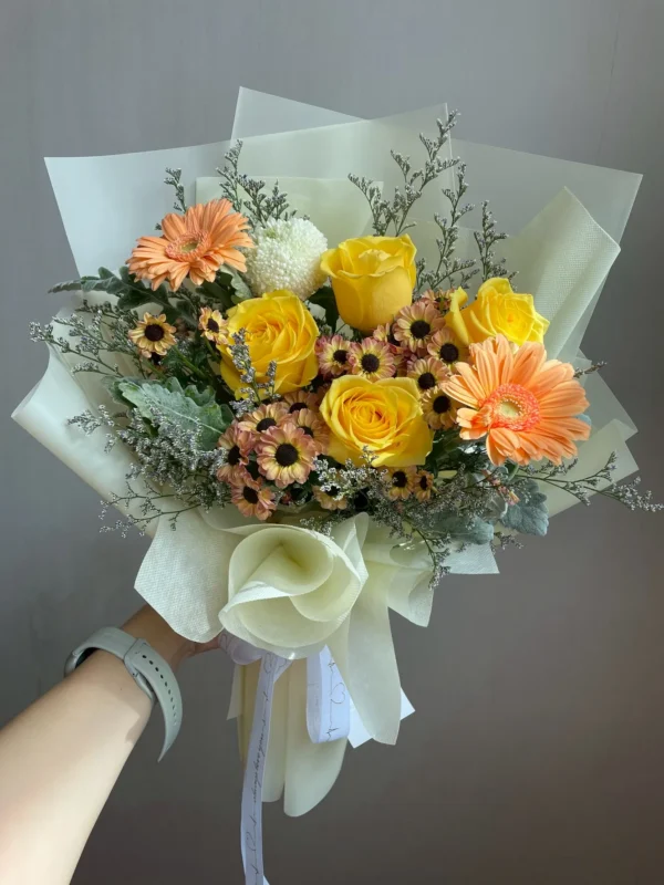 ช่อดอกกุหลาบเหลือง Citrus Charm