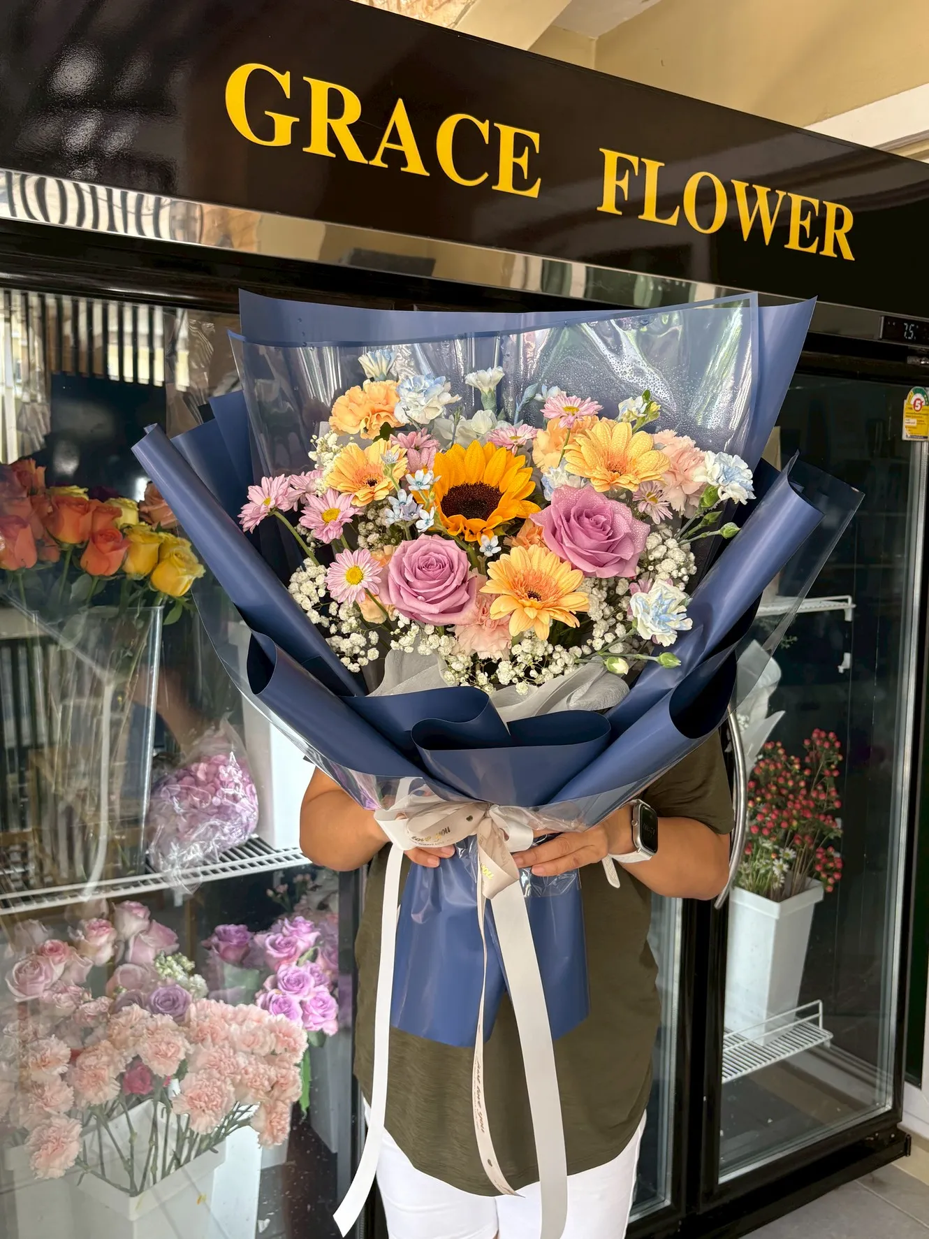 ช่อดอกทานตะวันสด Colorful Grace Sunflower - Image 2