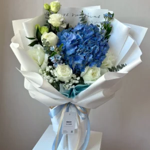 ช่อดอกไม้สด Blue Haven - Image 7