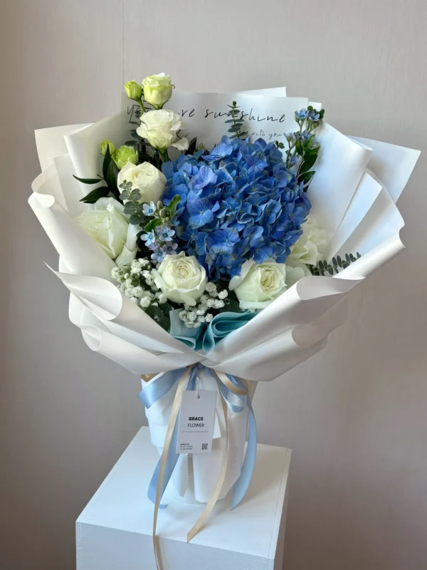 ช่อดอกไม้สด Blue Haven