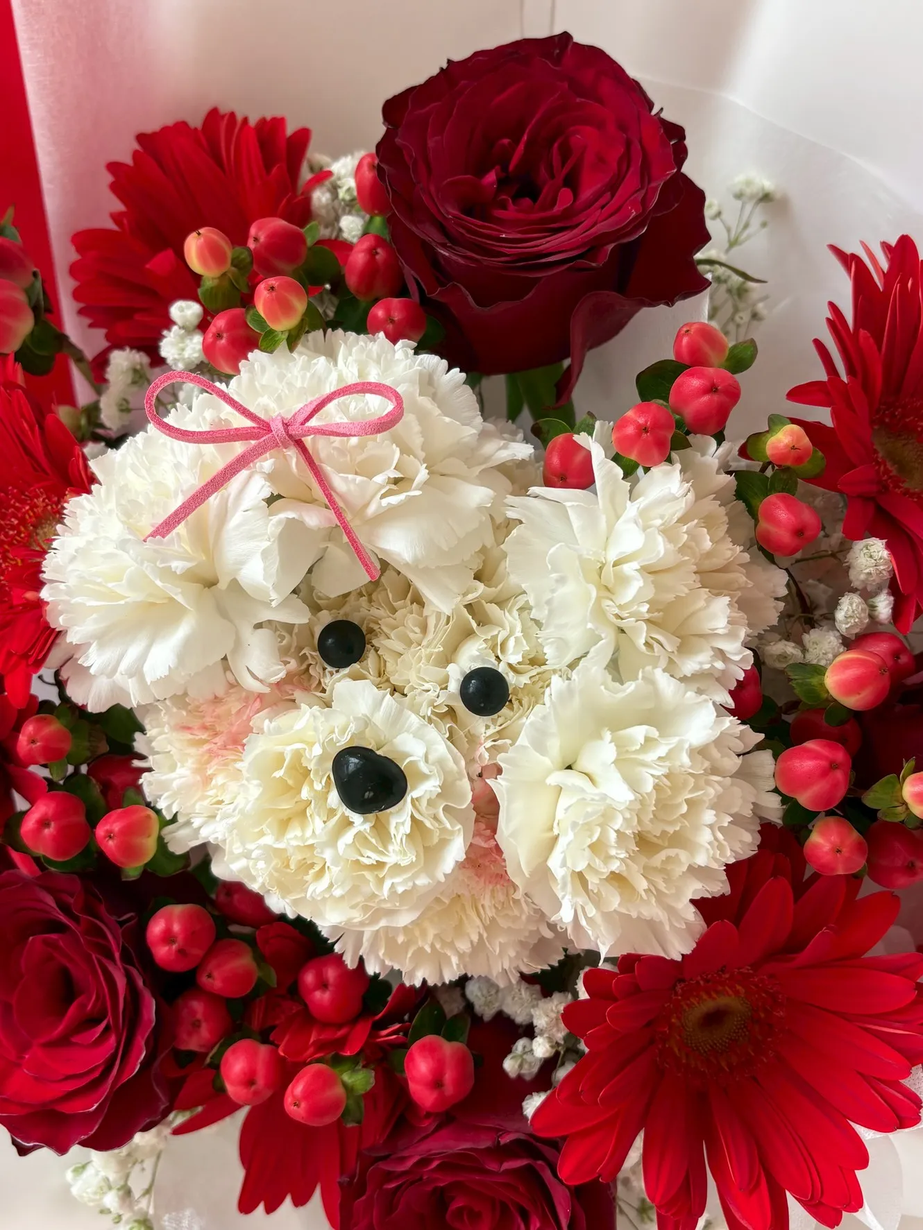 ช่อน้องหมา Fluffy Dog with Flower - Image 4