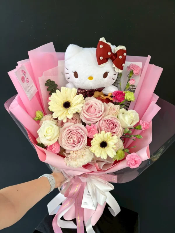 ช่อดอกไม้สด Gerbera Kitty Bloom