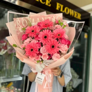 ช่อดอกไม้สด Gerbera True Love - Image 1