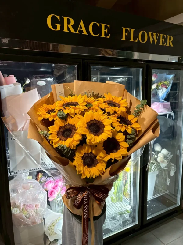 ช่อดอกทานตะวันสด Heart of Sun