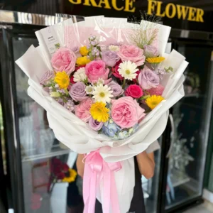 ช่อดอกไม้สด Happy Garden - Image 2