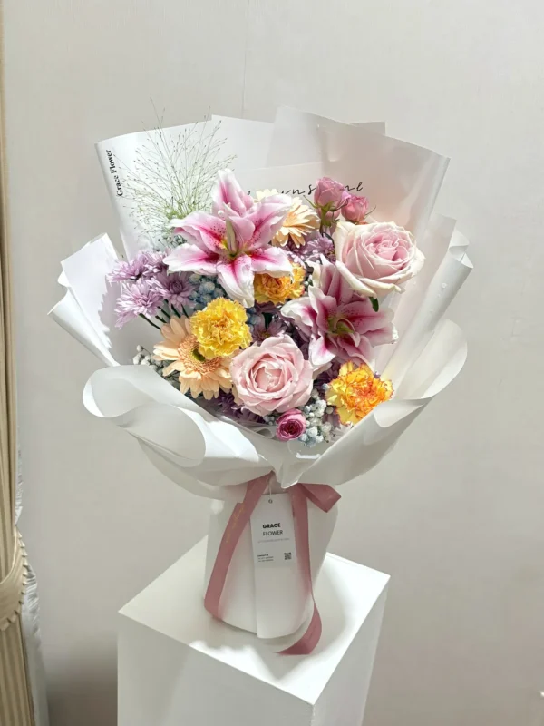 ช่อดอกลิลลี่สด Joyful Lily