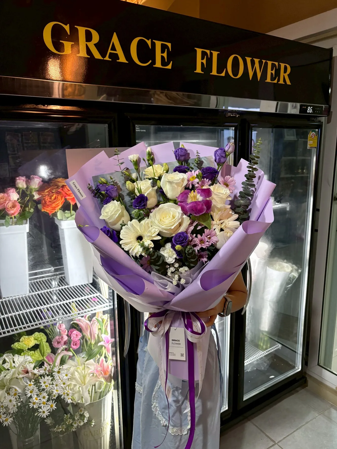 ช่อดอกไม้สด Lilac Dream