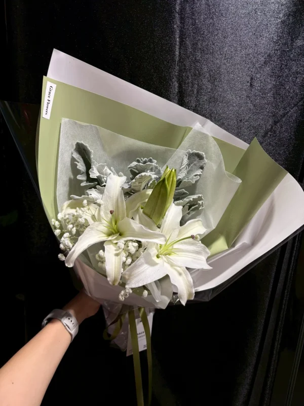 ช่อดอกลิลลี่สด Lily Note