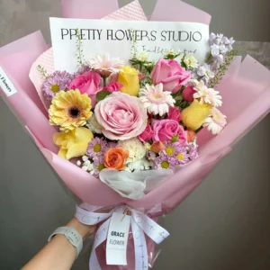ช่อดอกไม้สด Petal Candy Vibe - Image 1