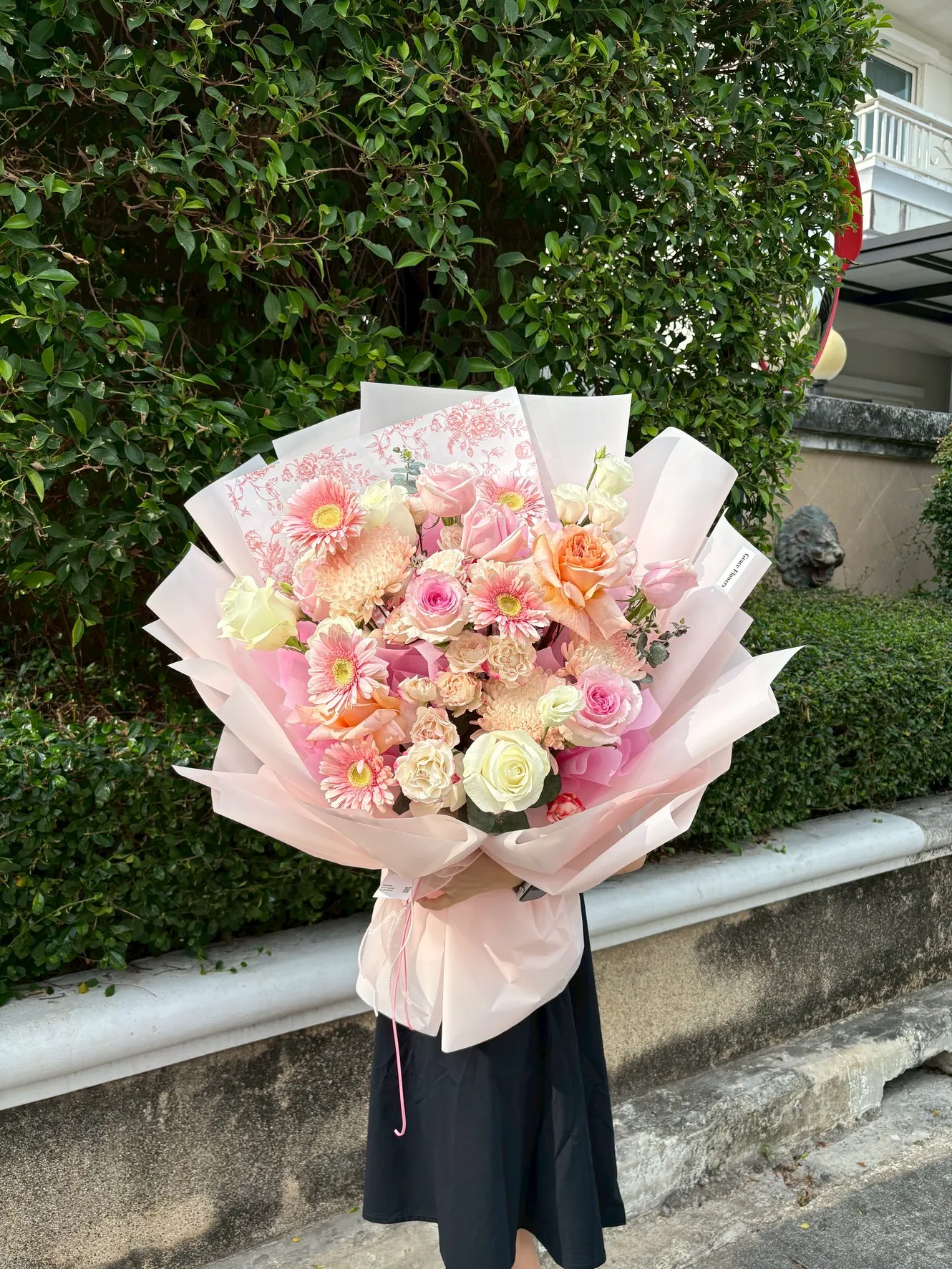 ช่อดอกไม้สด Peach Happiness - Image 2