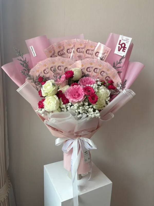 ช่อดอกไม้สด Pink Day