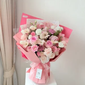 ช่อดอกไม้สด Pink Honey - Image 2
