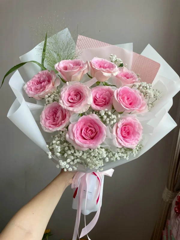 ช่อดอกกุหลาบสด  Pinkie Pie