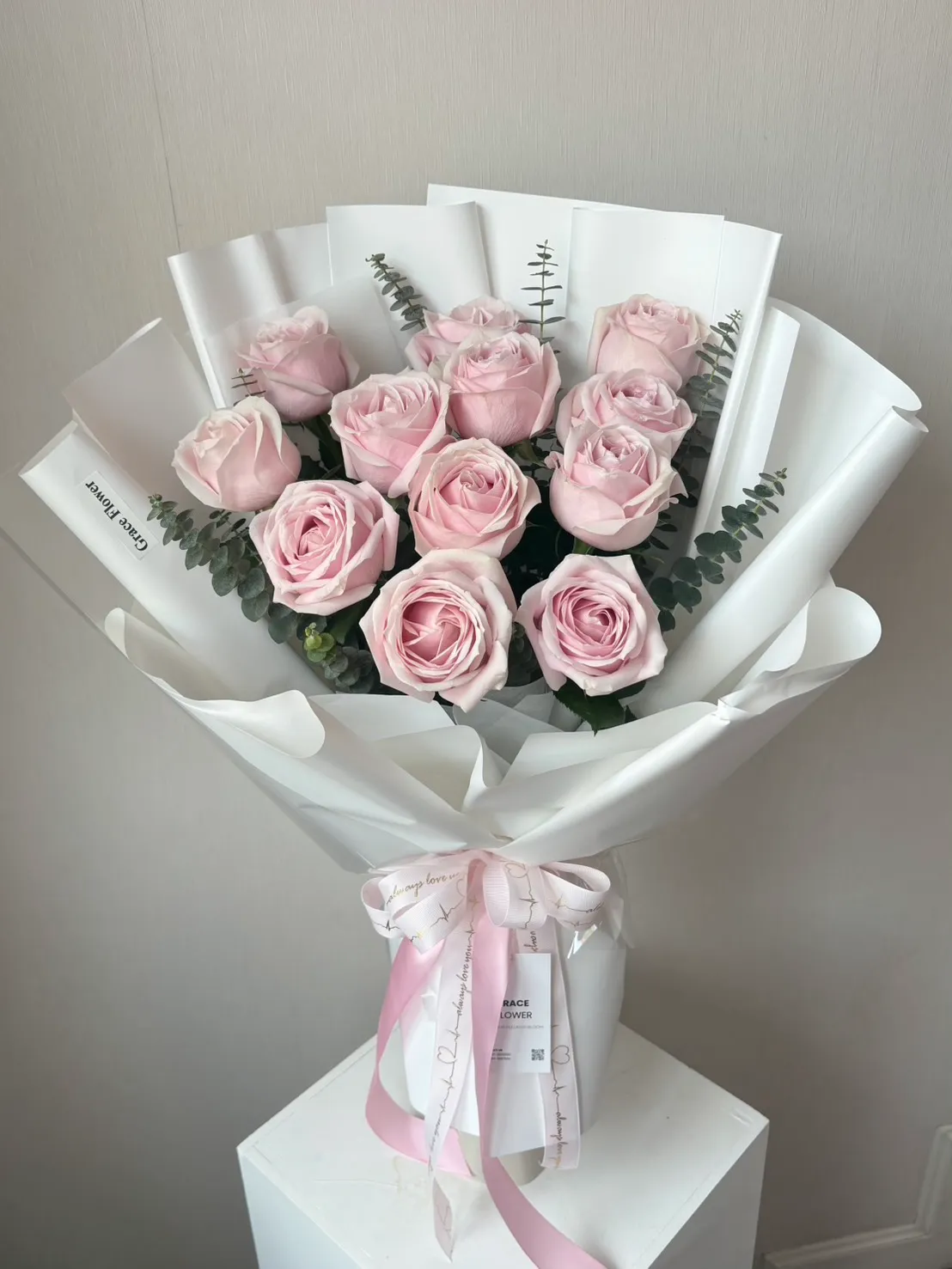 ช่อดอกไม้สด Pinky Rose
