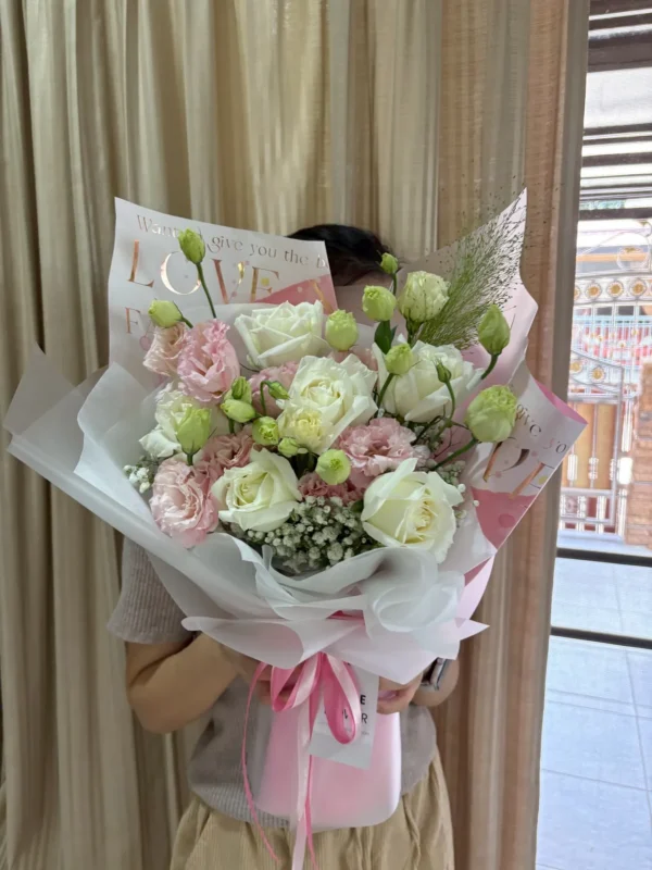 ช่อดอกไม้สด Pinky Sweet