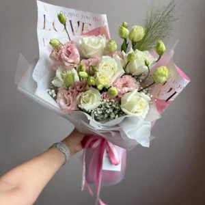 ช่อดอกไม้สด Pinky Sweet - Image 1