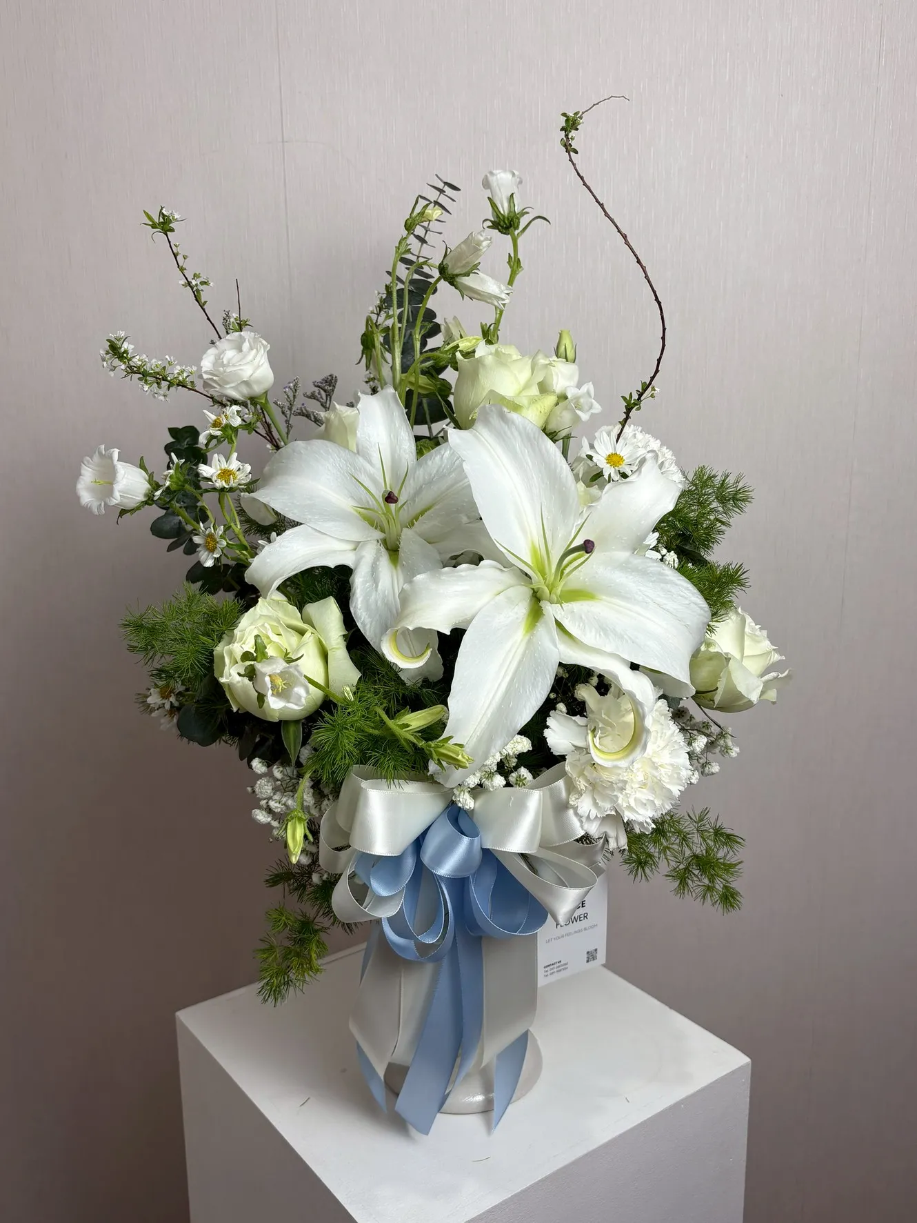 แจกันดอกไม้สด Pure Heart Lily