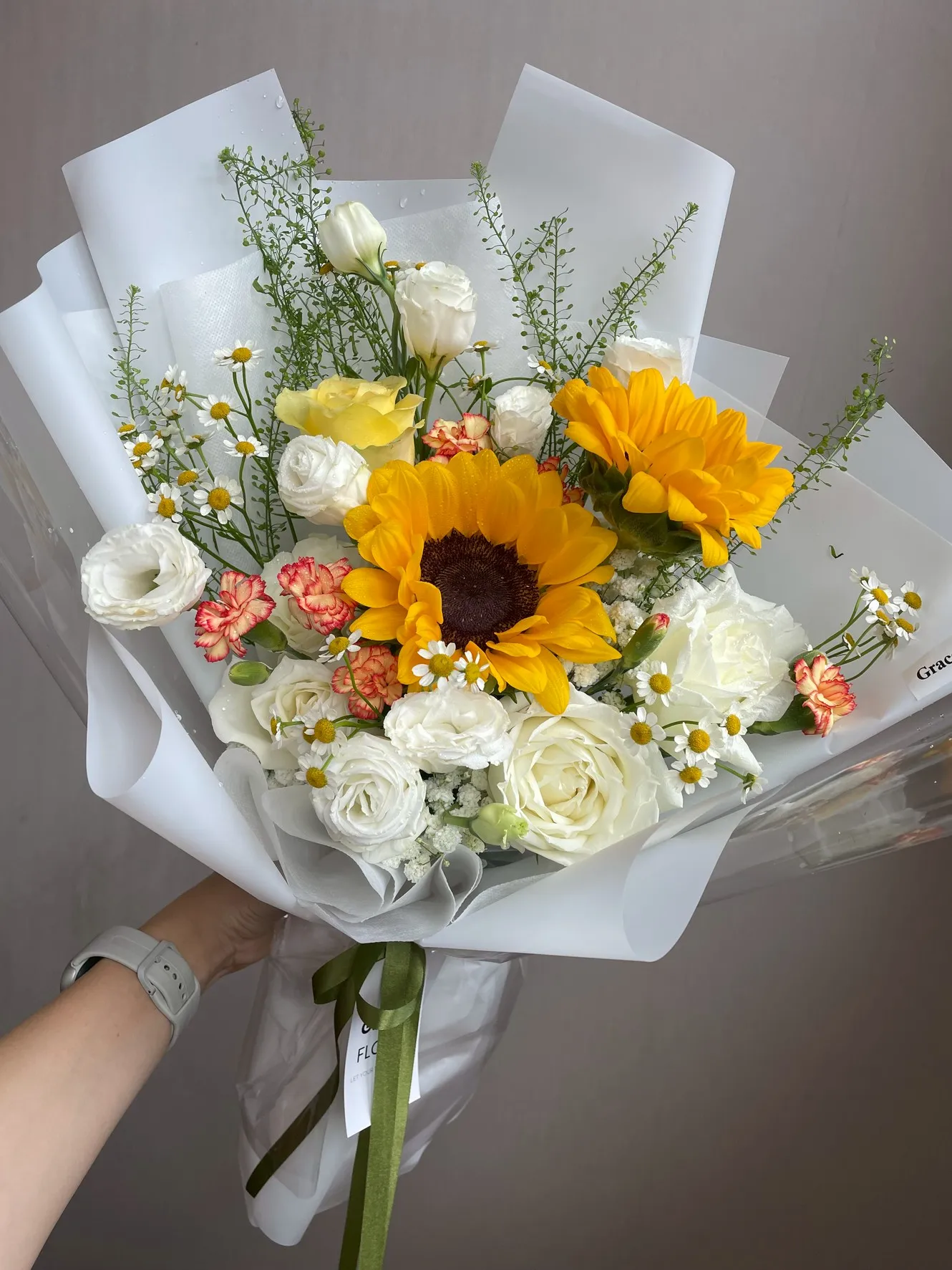 ช่อดอกทานตะวันสด Pure Morning