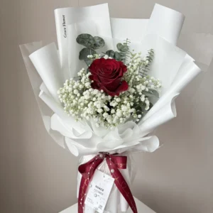 ช่อดอกกุหลาบแดง Red Bright Love - Image 1