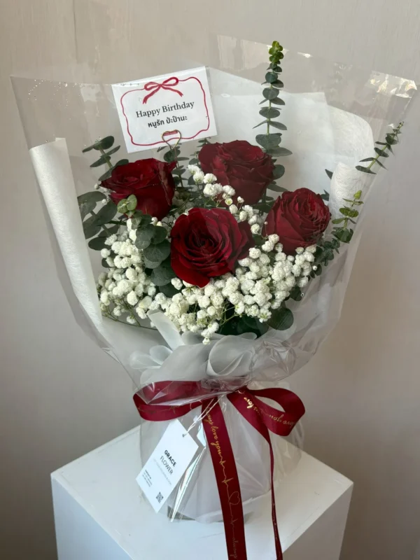 ช่อดอกกุหลาบแดง Red Endless Love