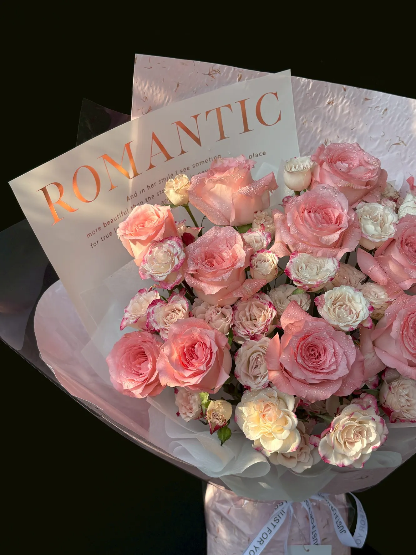 ช่อดอกไม้สด Rosy Grace - Image 2