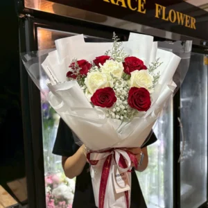 ช่อดอกกุหลาบแดง Scarlet Joyful Bloom - Image 2
