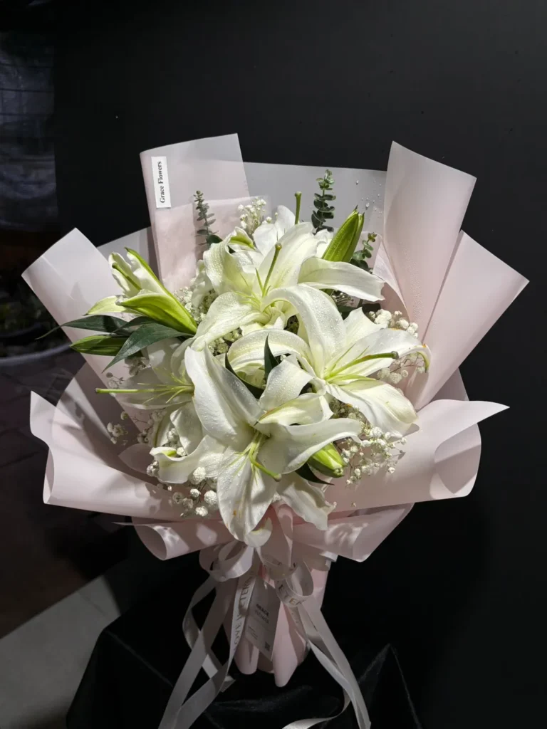 ช่อดอกลิลลี่สด Soft Lily