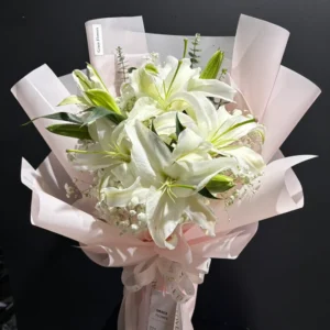 ช่อดอกลิลลี่สด Soft Lily - Image 4