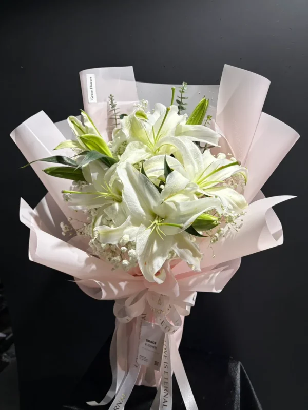 ช่อดอกลิลลี่สด Soft Lily