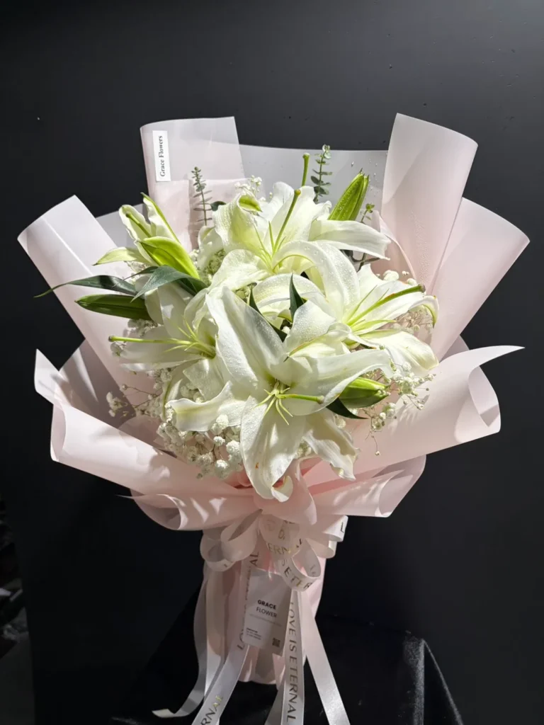 ช่อดอกลิลลี่สด Soft Lily