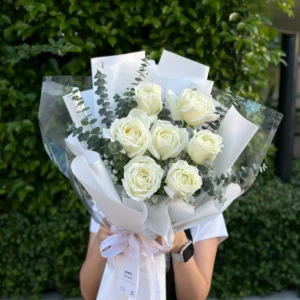 ช่อดอกกุหลาบขาว Spring Bloom - Image 2