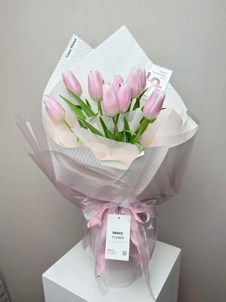 ช่อดอกทิวลิปสด Tulip Belle