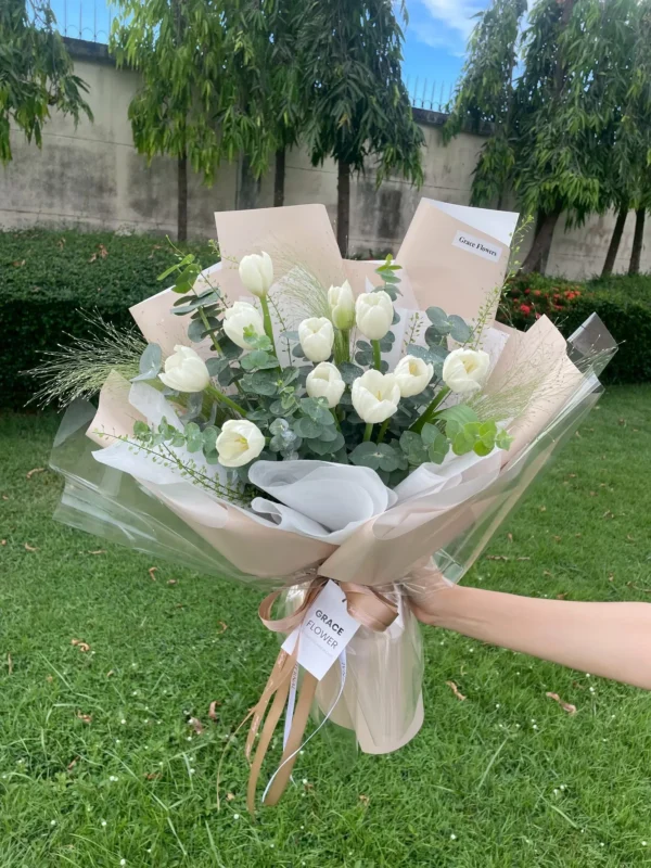 ช่อดอกทิวลิปสด Tulip Bloomy