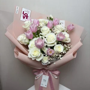 ช่อดอกทิวลิปสด Tulip Snowelle - Image 1